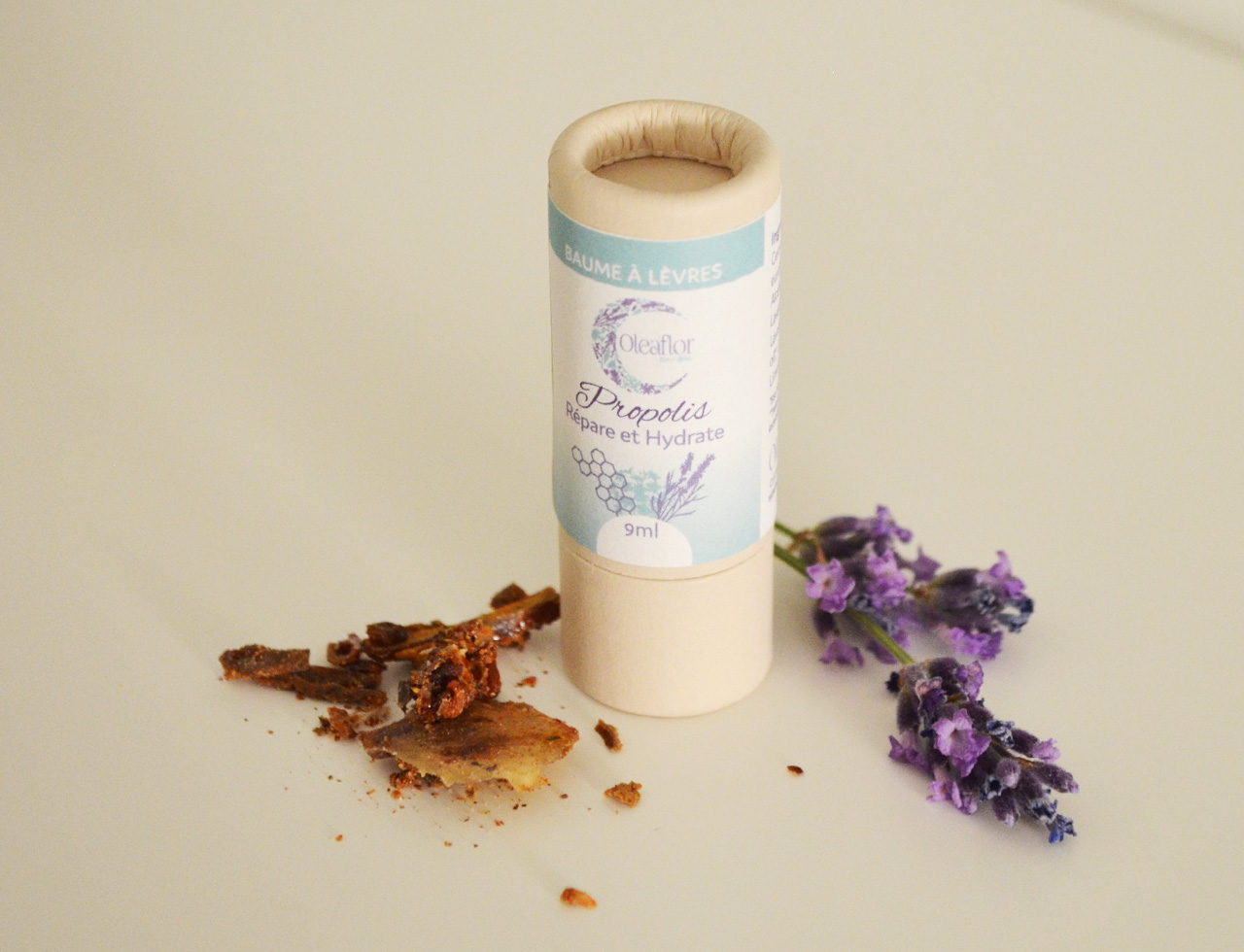 Baume à lèvre Oleaflor à la cire d'abeille et propolis