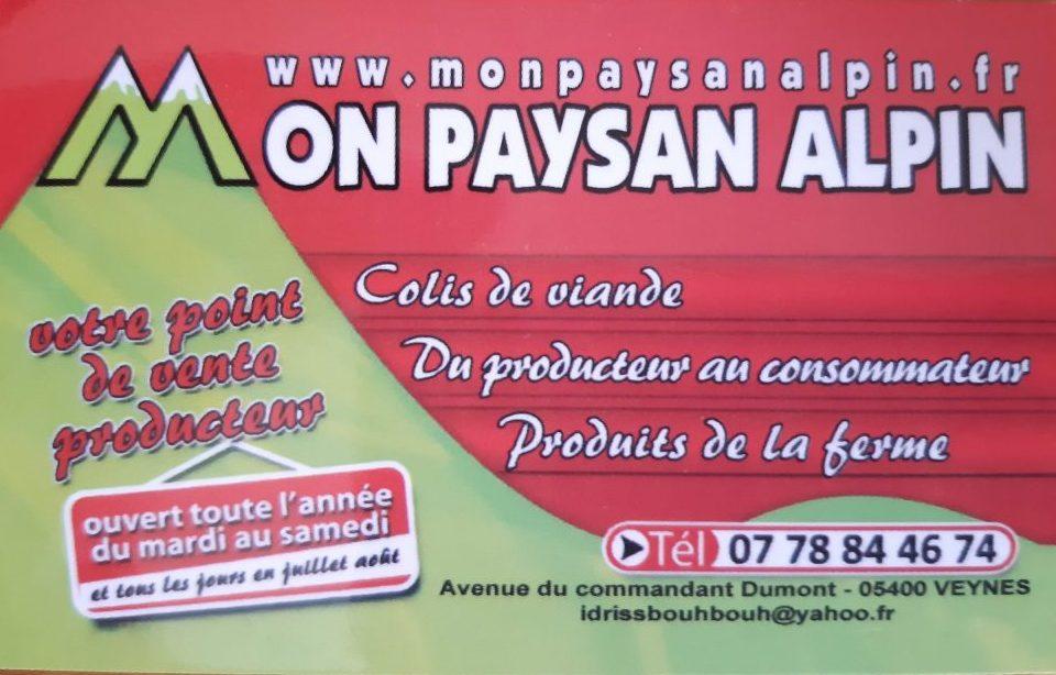 Carte Mon paysan alpin